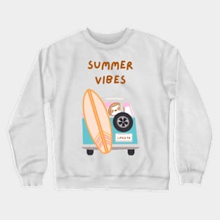 Summer Vibes Sloth Crewneck Sweatshirt